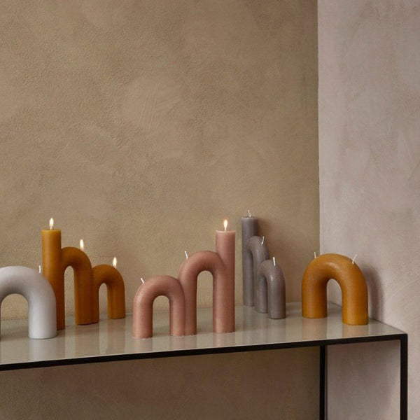 Bend Candle Sculpture - Rainy Day - Five And Dime