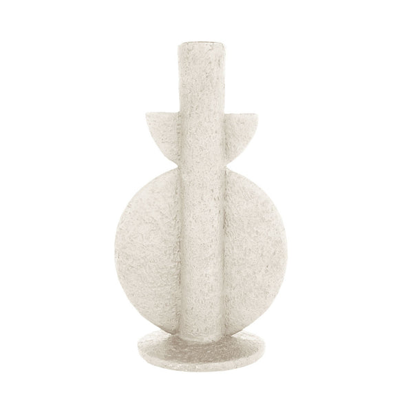 Candle Holder Sculpture - Ivory