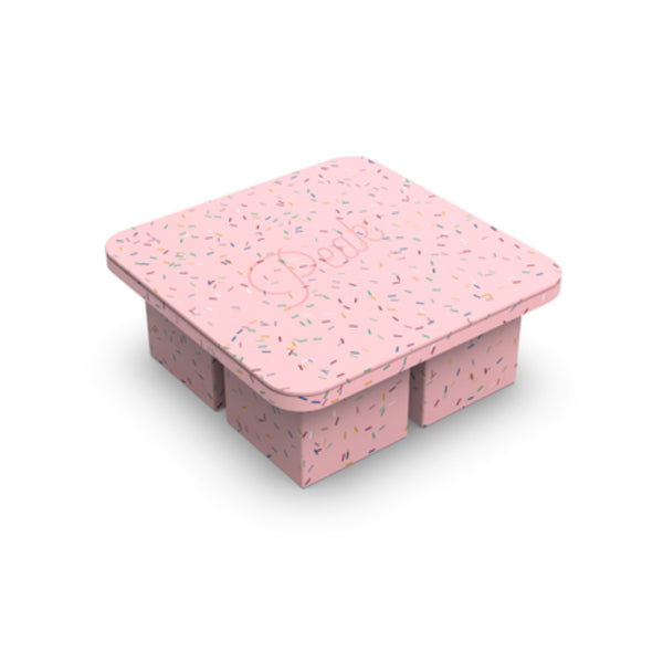 Extra Large Ice Cube Tray - Speckled Pink W&P