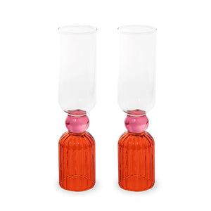 Spiral Coupe - Pink (Set Of 2)