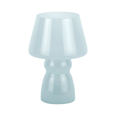 Classic Glass Portable Table Lamp - Soft Blue