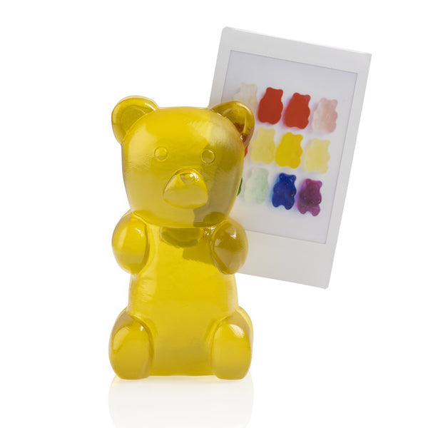 Candy Bear Photo Holder - Citrus Yellow Bitten Design Gifts
