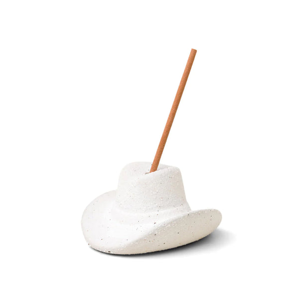 Cowboy Hat Incense Holder - White Paddy Wax