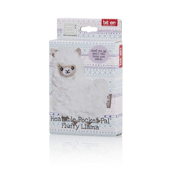Mini Pocket Pal - Heat Up Huggable Llama - Bitten Design Gifts