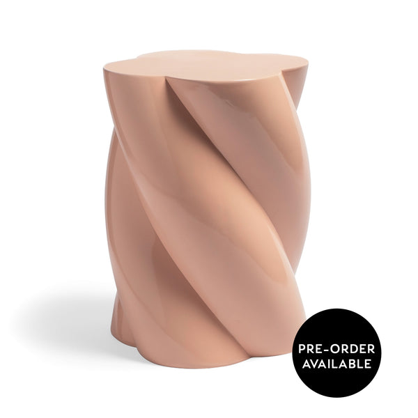 Pillar Pink Marshmallow - Side Table - Five And Dime
