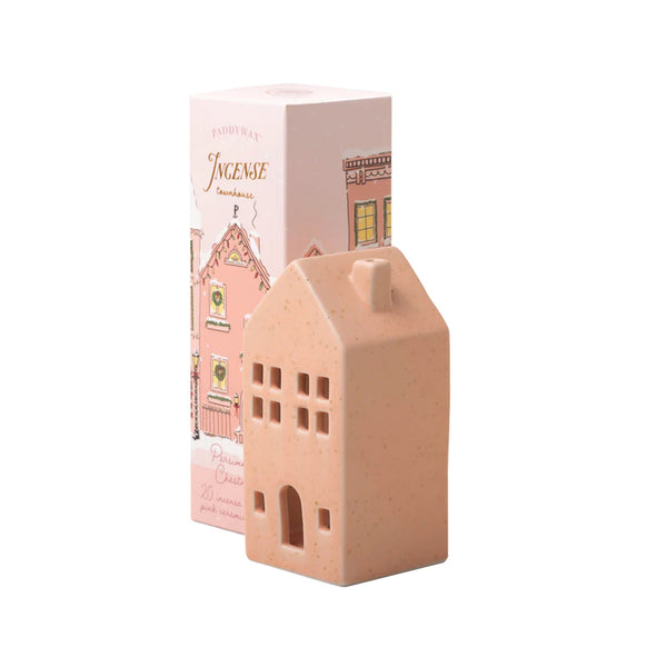 Pink Incense Town House - Persimmon & Chestnut (Inc 20 Cones)