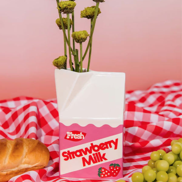 Strawberry Milk Vase - Ban.do Lifestyle 1