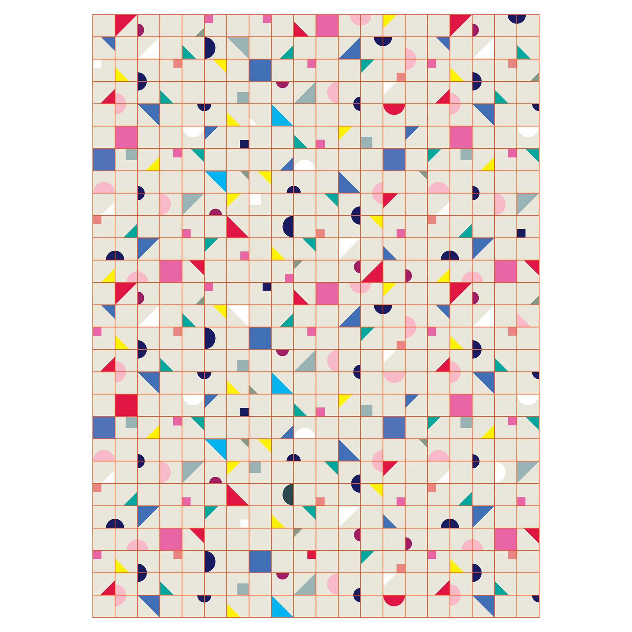 Geo Grid Gift Wrap - Five And Dime