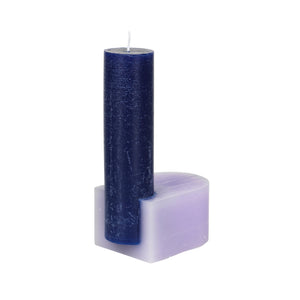 Blocke Candle - Blue / Lillac Broste
