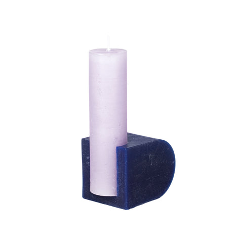 Blocke Candle - Lilac / Blue