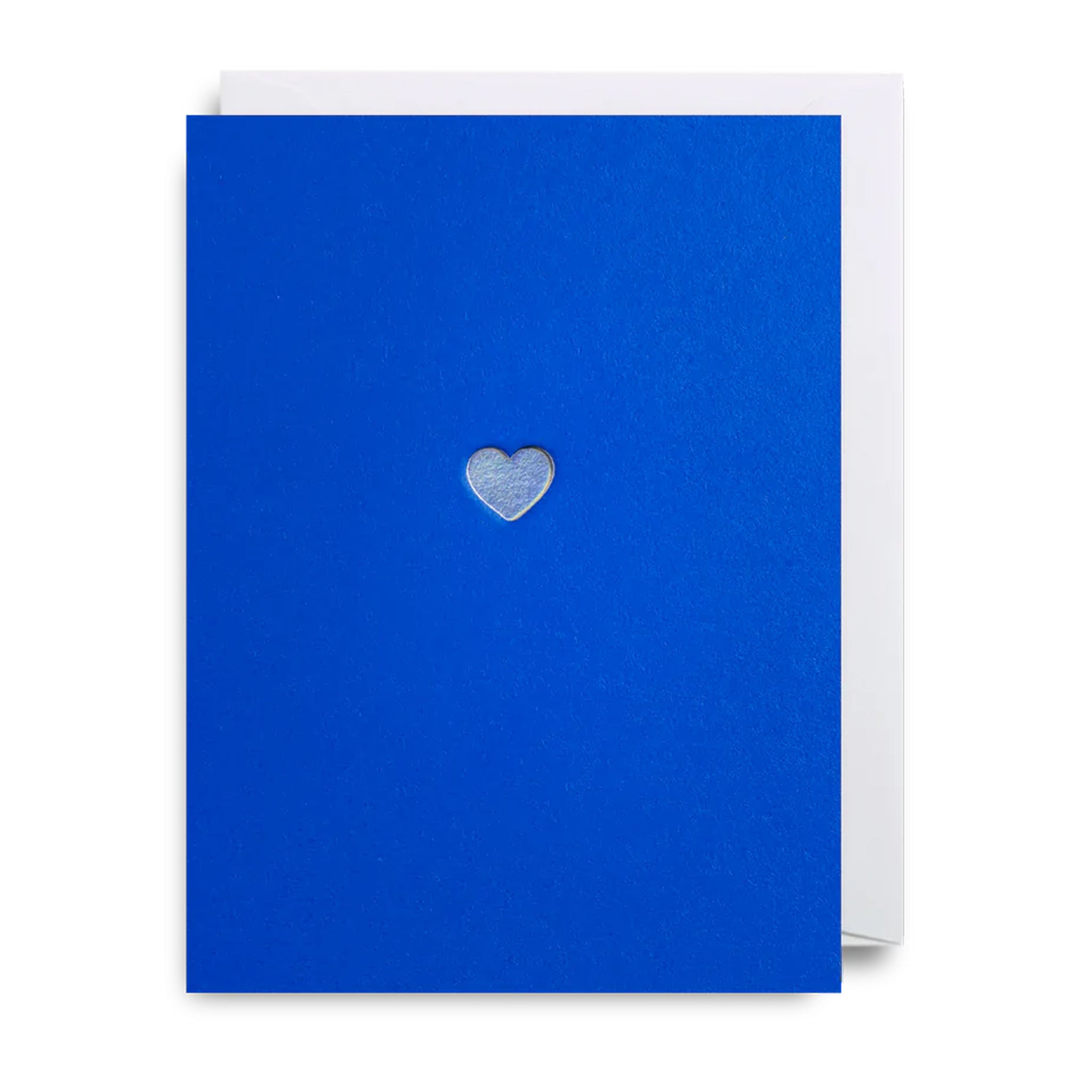 Silver Foiled Heart - Mini Card
