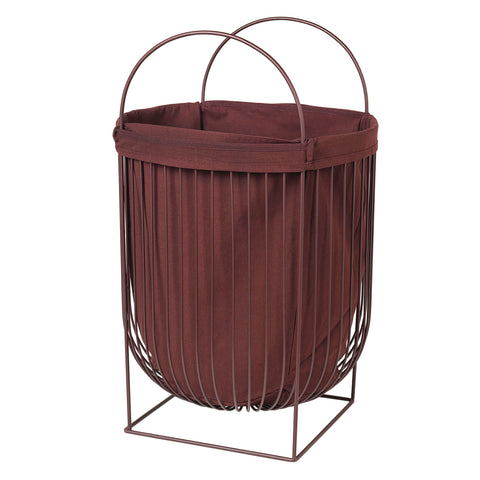 Arild Laundry Basket - Aubergine