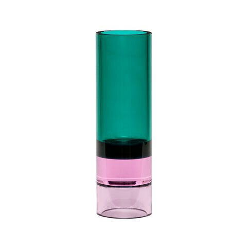 Astro Crystal (Vase) - Green / Pink