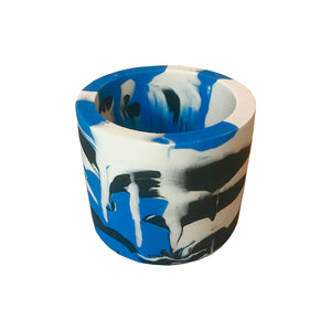 Swirl Plant Pots - Blue / Black or Pink / Yellow - Five And Dime
