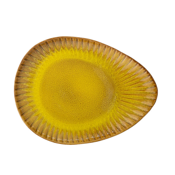 Yellow Stoneware 'Cala' Serving Plate