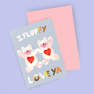 I Fluffy Love Ya Card