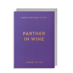 Partner In Wine - Card