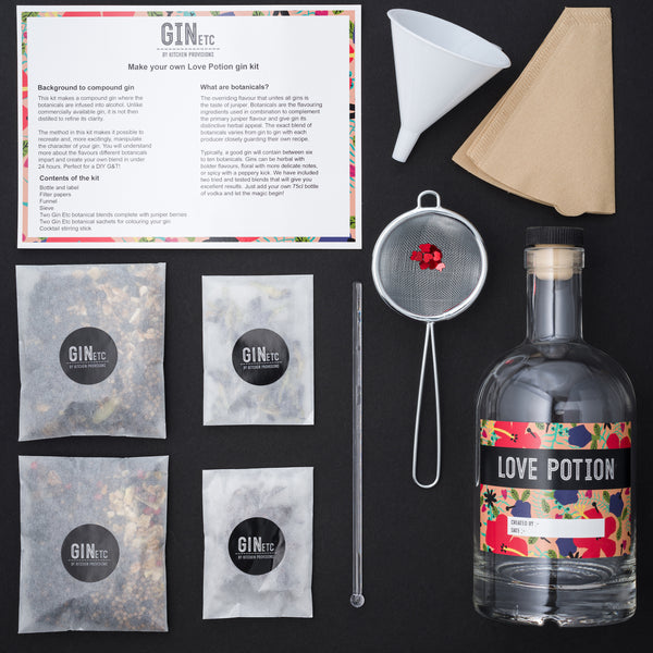 Love Potion - Make Your Own Gin Kit (Contains No Alcohol)