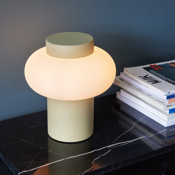 Opal Yellow Table Lamp - Five And Dime