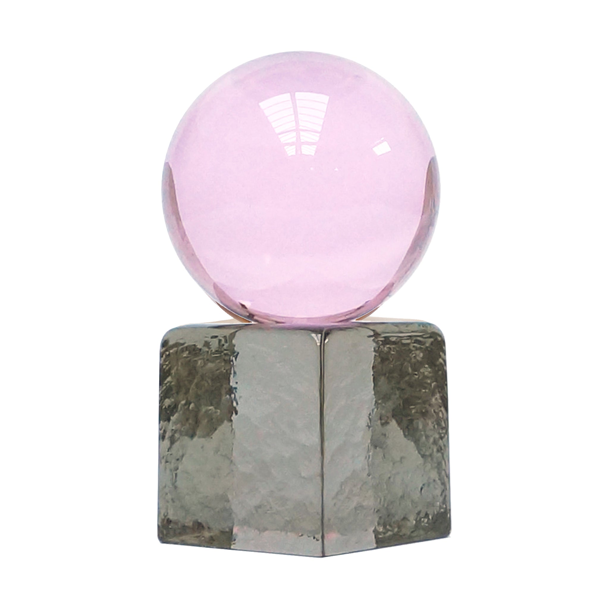 'OH MY' Mini Glass Sculpture - Pink / Tourmaline - Five And Dime