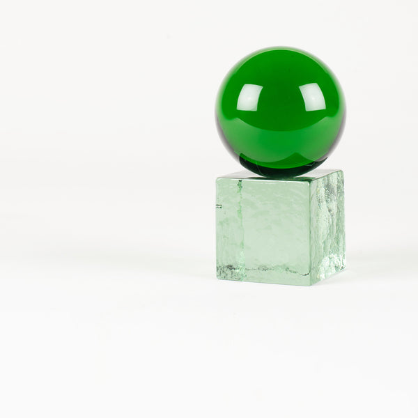 'OH MY' Mini Glass Sculpture - Green / Verde