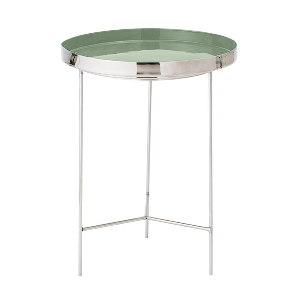 Mint Green Aluminium Side Table / Tray - Five And Dime