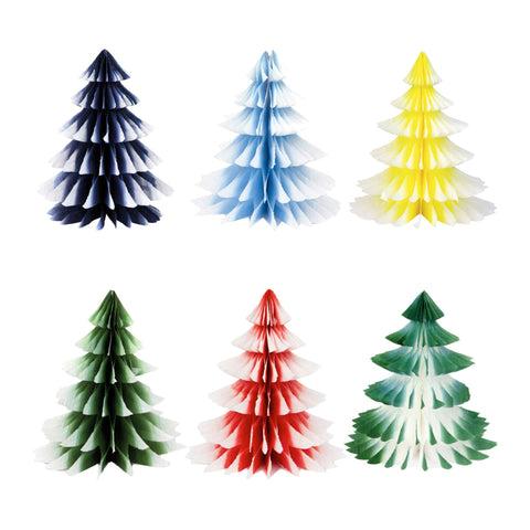 Paper Honeycomb Christmas Tree Decorations