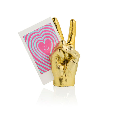 'Peace' Photo Holder - Gold Bitten Design Gifts