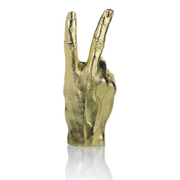 Gold 'Peace' Hand Sculpture / Jewellery Holder - Five And Dime