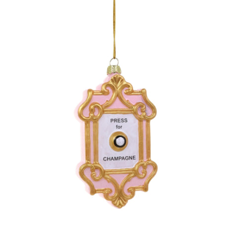 Champagne Button Bauble