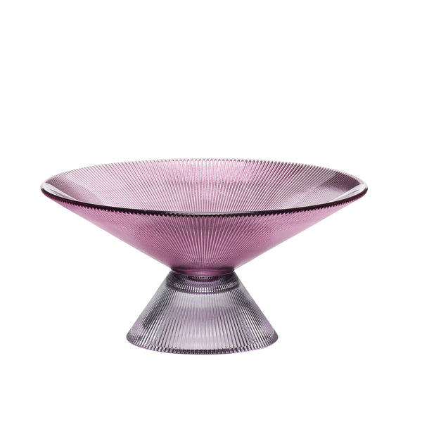 Glass Bowl - Pink / Smoked Hübsch