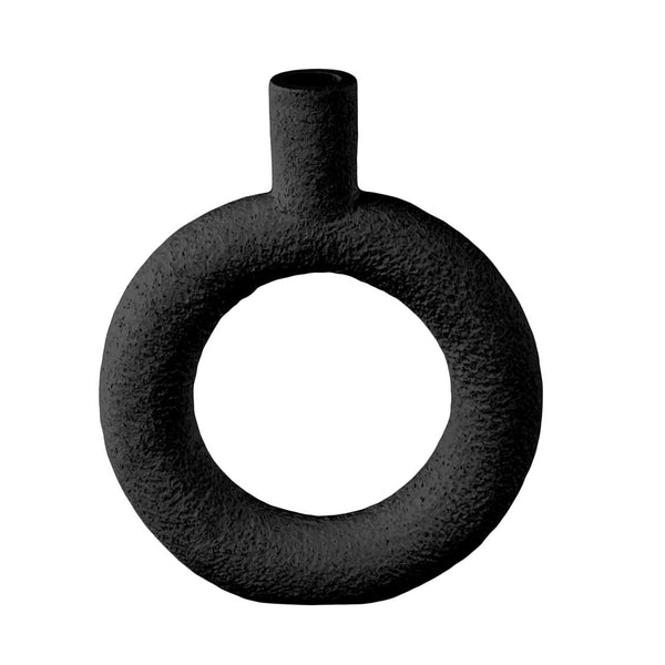 Ring Vase - Black