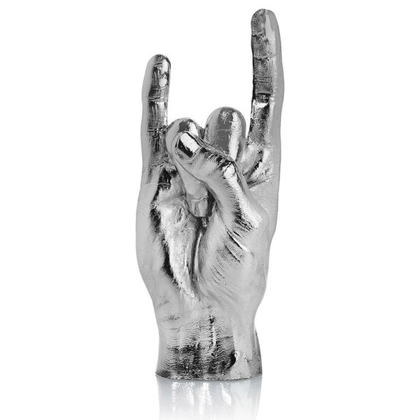 Silver 'Rock On' Hand Sculpture / Jewellery Holder - Five And Dime