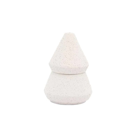 Cypress & Fir Tree Stack - Ceramic Candle (White)
