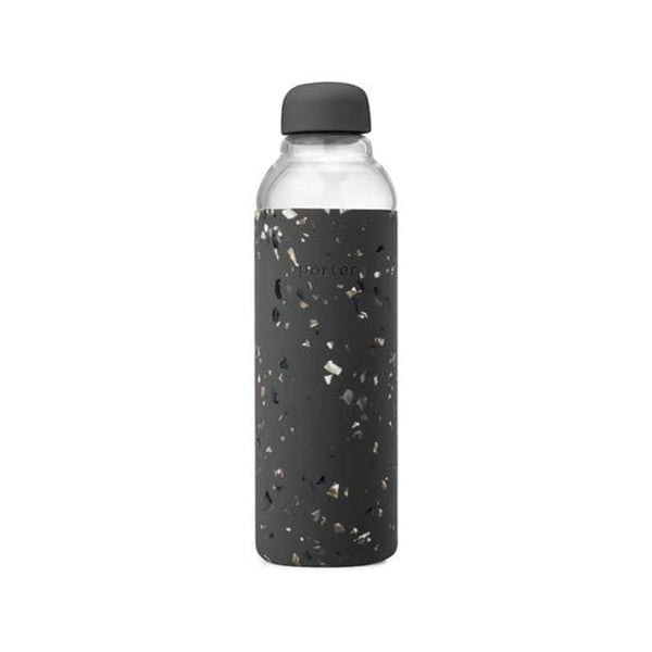 Terrazzo Water Bottle - Charcoal - Five And Dime