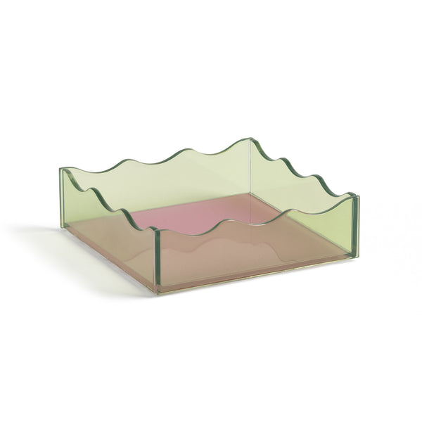 Wobble Wave Trinket Tray - Green &Klevering